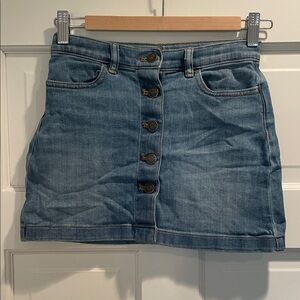 Crewcuts Blue Button-Front Mini Skirt